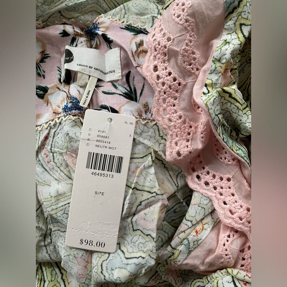 Anthropologie Floreat Paisley Robe new with tag - Picture 4 of 7